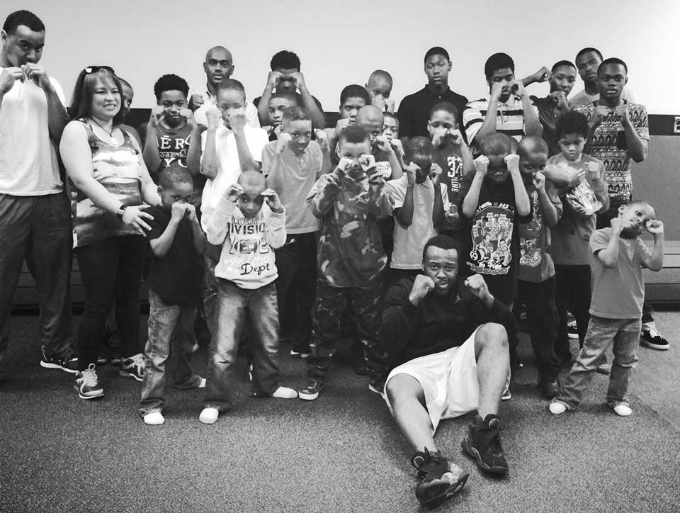 Kids boxing class in Columbia, MD.